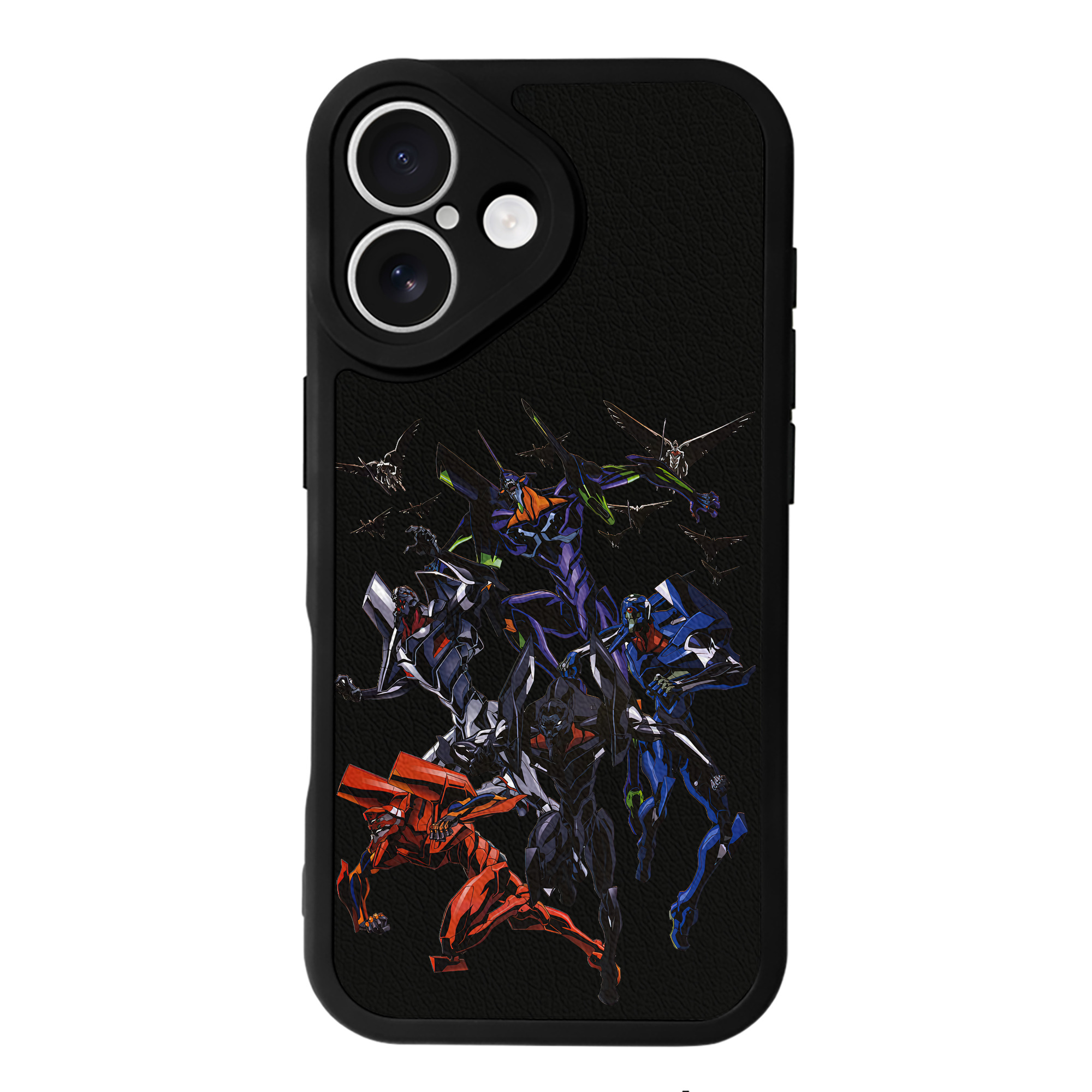 （画像用） EVA 新世紀エヴァンゲリオン 【iPhone 16シリーズ対応】シリコンスマホケース（レザー調） 材質：シリコン